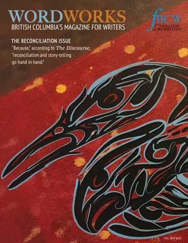 A magazine cover featuring an artistic painting of a bird